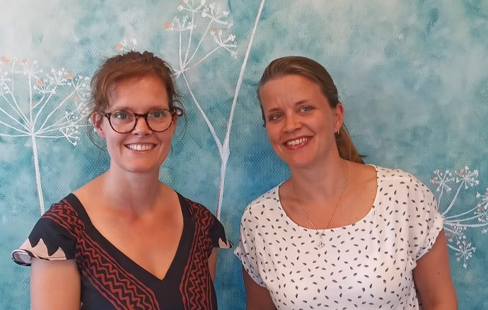 Martine Molendijk (Jurist) en Karianne Racké (Adviseur Innovatie en Ontwikkeling), Blijf Groep
